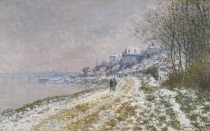 Клод Моне - Дорога в Эпиней, эффект снега 1875